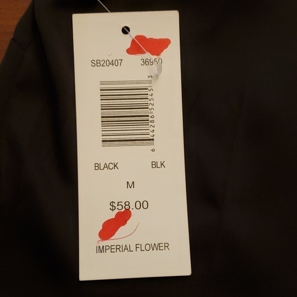 Sunny Leigh Halter Tank Top Blk M NWT Imperial Flower - Picture 6 of 9